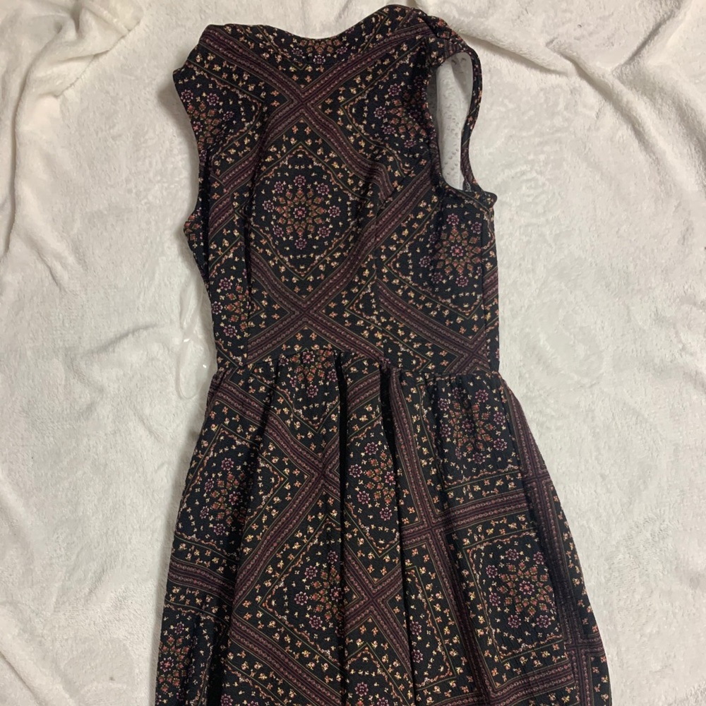 Black peplum dress